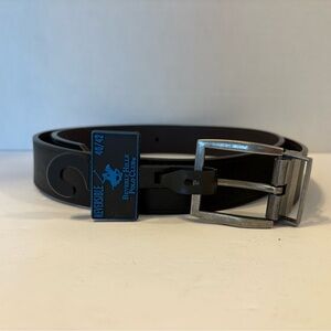 Beverly Hills Polo Club reversible black/brown 1 1/4” belt size 40/42 NWT